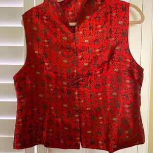 Asian style sleeveless top